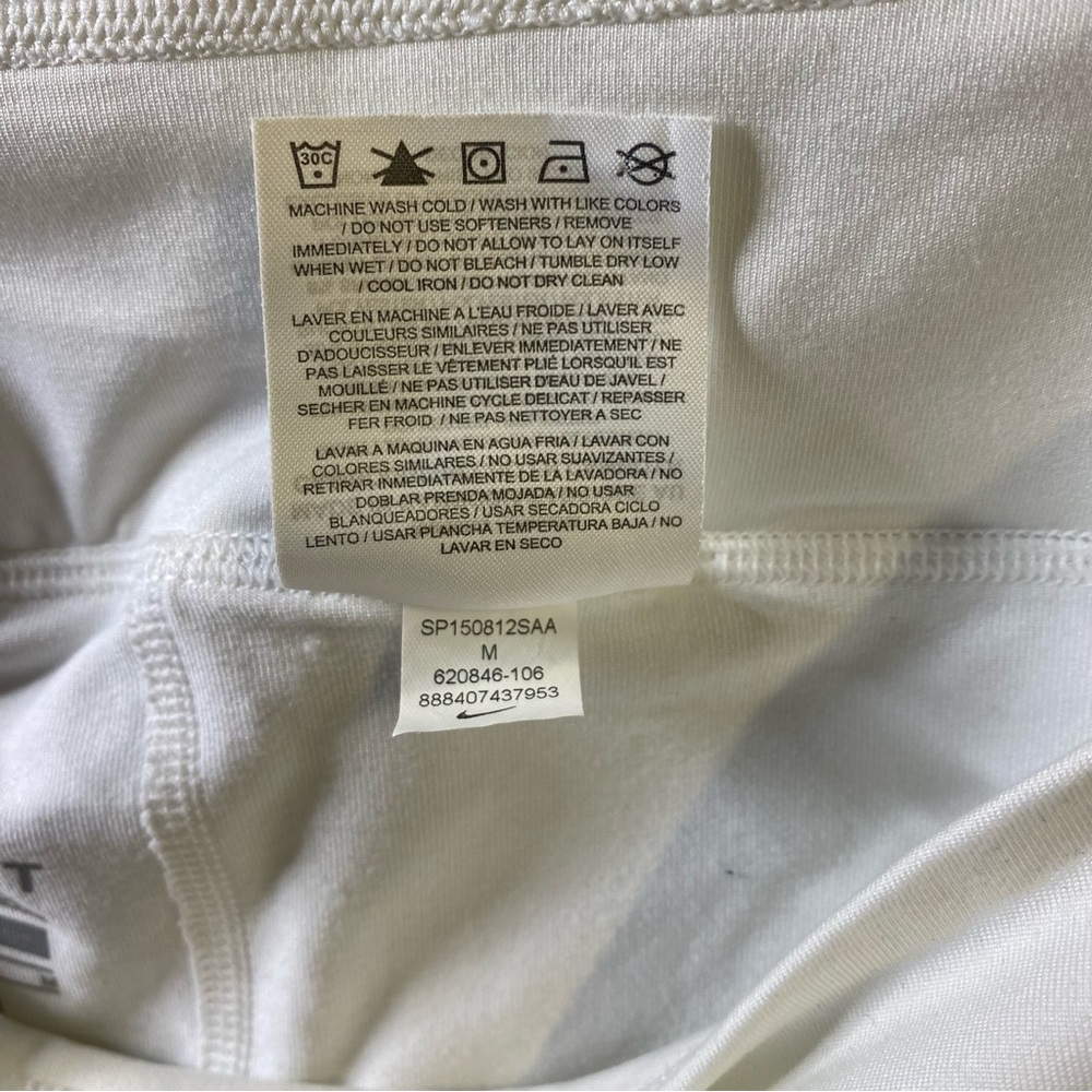 Nike Women's Skirt in White, Neon Yellow, and Pink - Picture 7 of 9